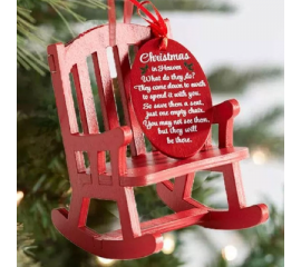 Christmas In Heaven - rocking chair